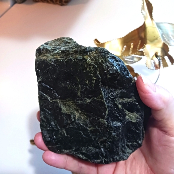 Brutalist MCM Metal Bird Seagull lava rock base. - Picture 3 of 4